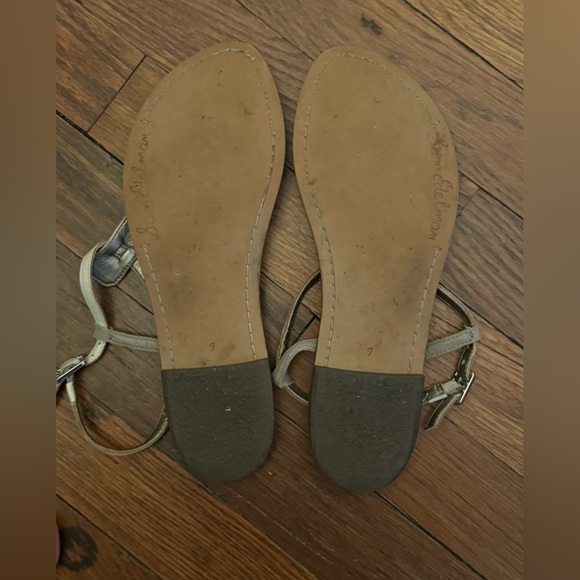 Sam Edelman Gigi Thong Sandal in Snakeskin and white size 7 - Picture 4 of 4